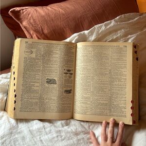 1942 HUGE Vintage Webster's Twentieth Anniversary Dictionary